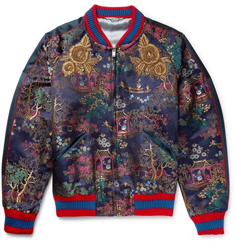 gucci graffiti bomber jacket|Gucci bomber jacket men's.